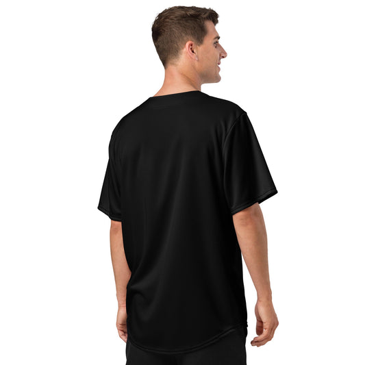 iSAW Unisex Black Baseball Jersey