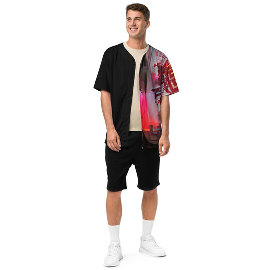Half Black Half Báijiǔ - Unisex Baseball Jersey