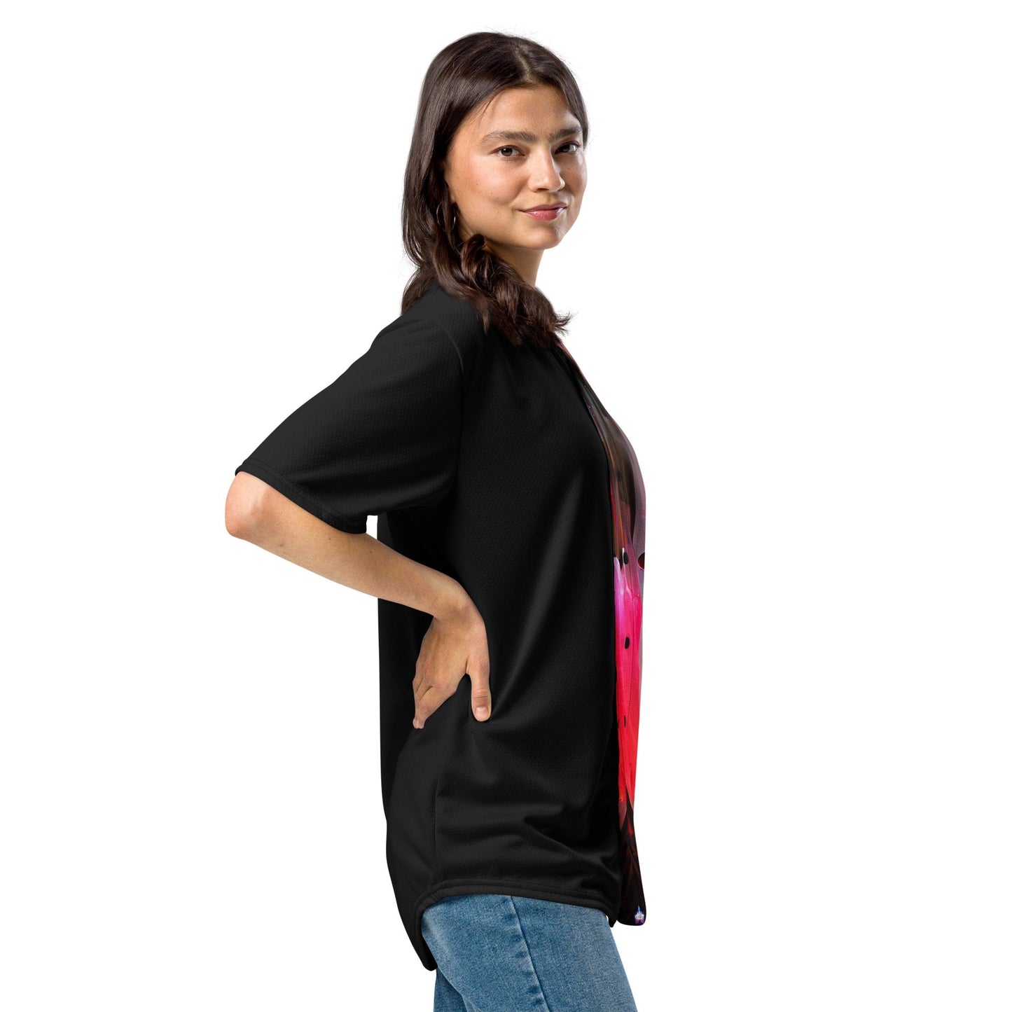Half Black Half Báijiǔ - Unisex Baseball Jersey