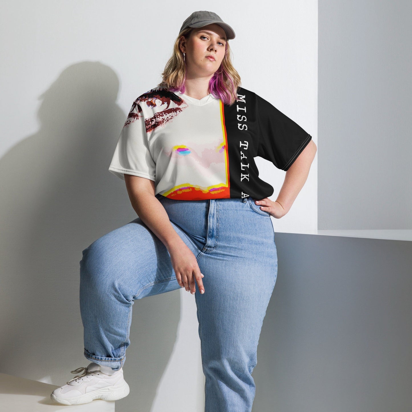 Miss Talk A Lot - Womens Sports Jersey