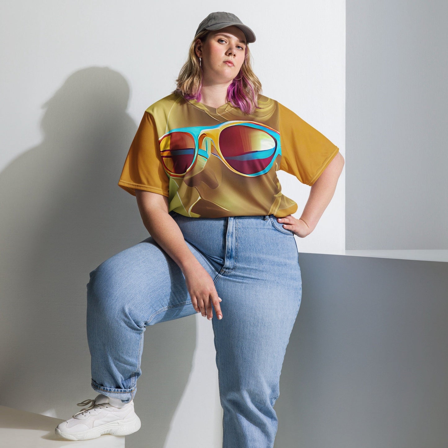 Retro Cool Orange - Womens Sports Jersey