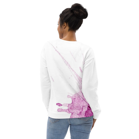 Watercolour Pink Splash - Unisex Sweatshirt