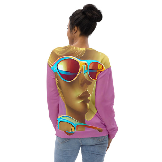 Retro Cool Pink - Womens Sweatshirt