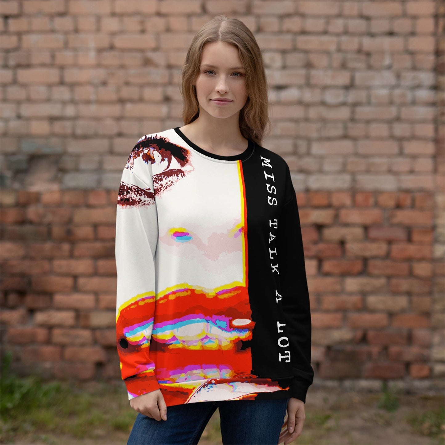 Miss Talk A Lot - Womens Sweatshirt