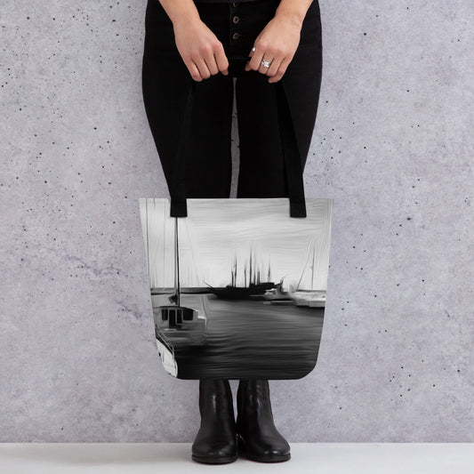 The Sleeping Yachts (at Night) - Tote Bag