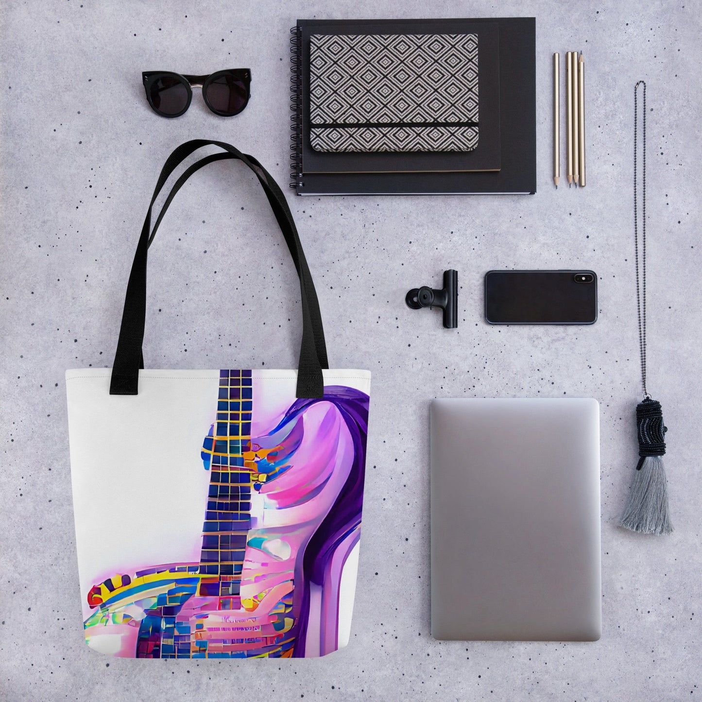 Hippie Guitar - Tote Bag - iSAW Company