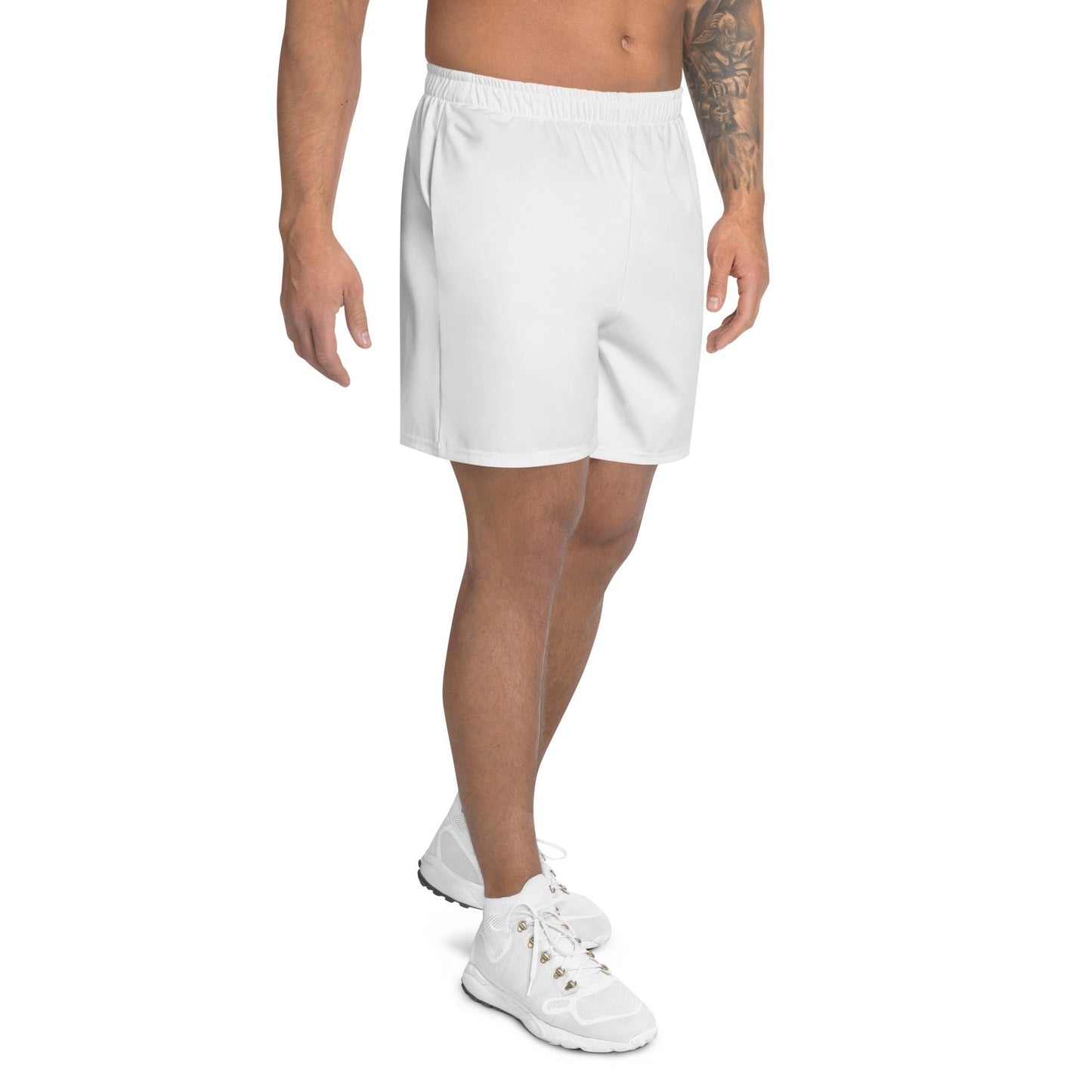 iSAW Unisex White Athletic Shorts