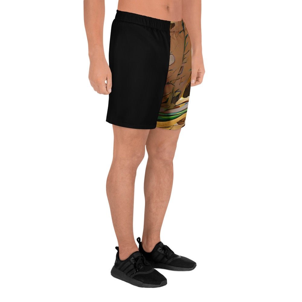 Half Black Half Gāolàng - Unisex Athletic Shorts