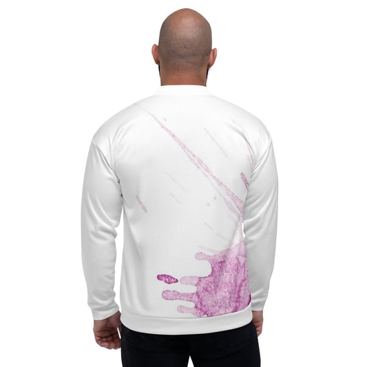 Watercolour Pink Splash - Unisex Bomber Jacket