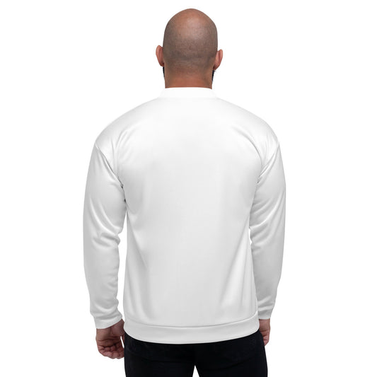 iSAW Unisex White Bomber Jacket