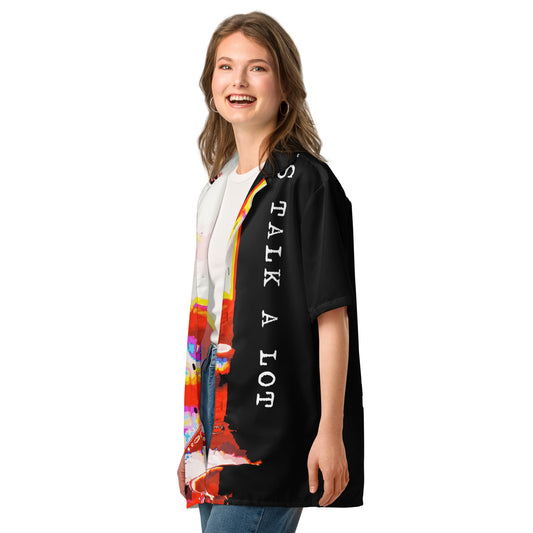 Miss Talk A Lot - Womens Button Shirt