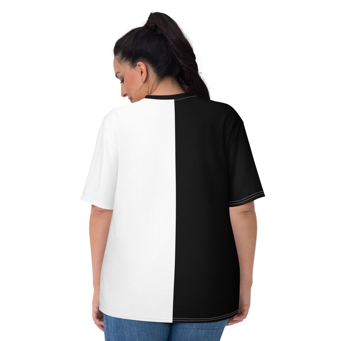 Half Black Half White - Womens T-Shirt