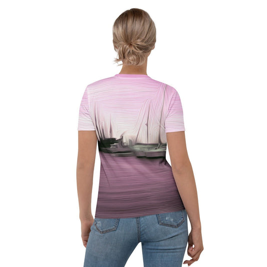 The Sleeping Yachts (at Evening) - Womens T-Shirt