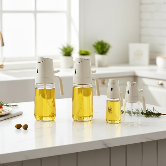 2-in-1 Glass Olive Oil Sprayer 500ml Spray & Pour Bottle for Cooking