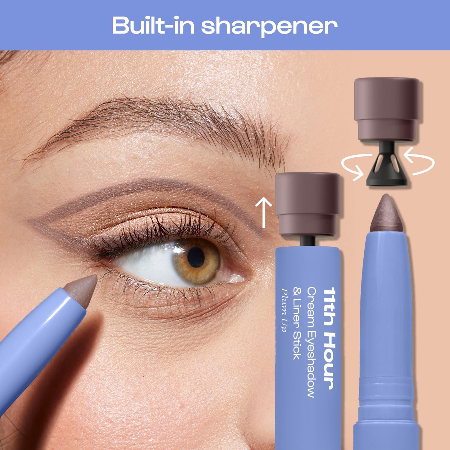 ALLEYOOP 11th Hour Waterproof Cream Eyeshadow Stick – Long-Lasting Matte Eyeshadow & Eyeliner (Black Matte)