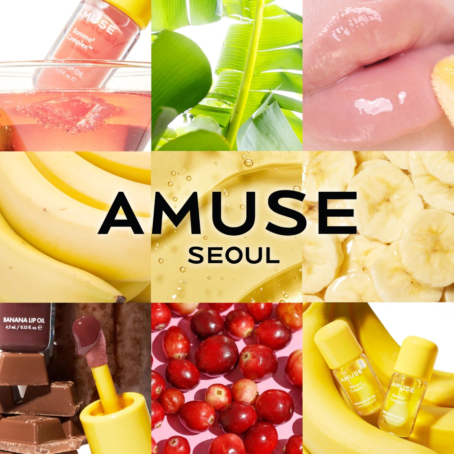 Amuse Seoul Banana Lip Oil (03 Manuka Honey) – Skincare-Infused Vegan Lip Oil