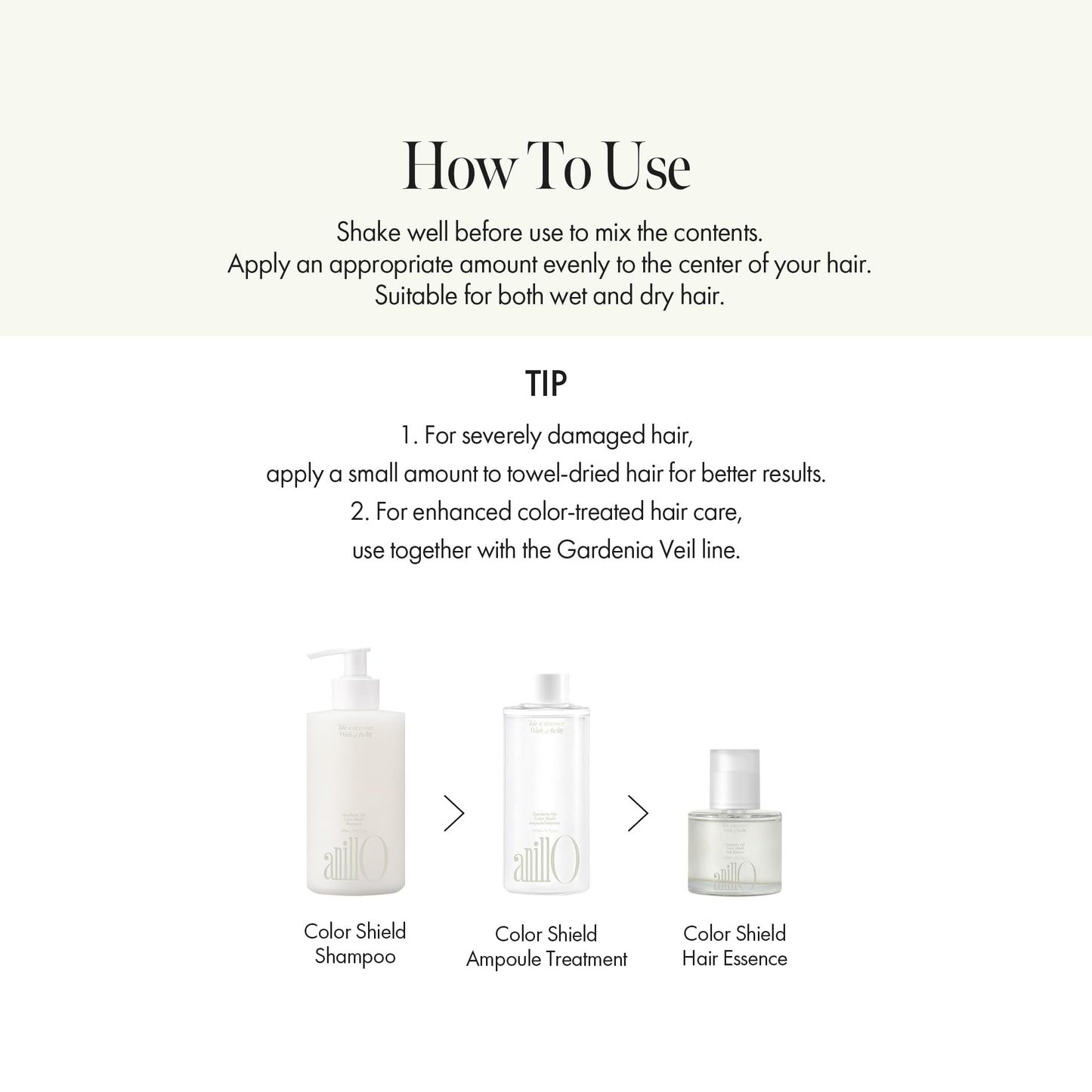 ANILLO Gardenia Veil Color Shield Hair Essence – Lightweight Leave-In Treatment for Color-Treated Hair