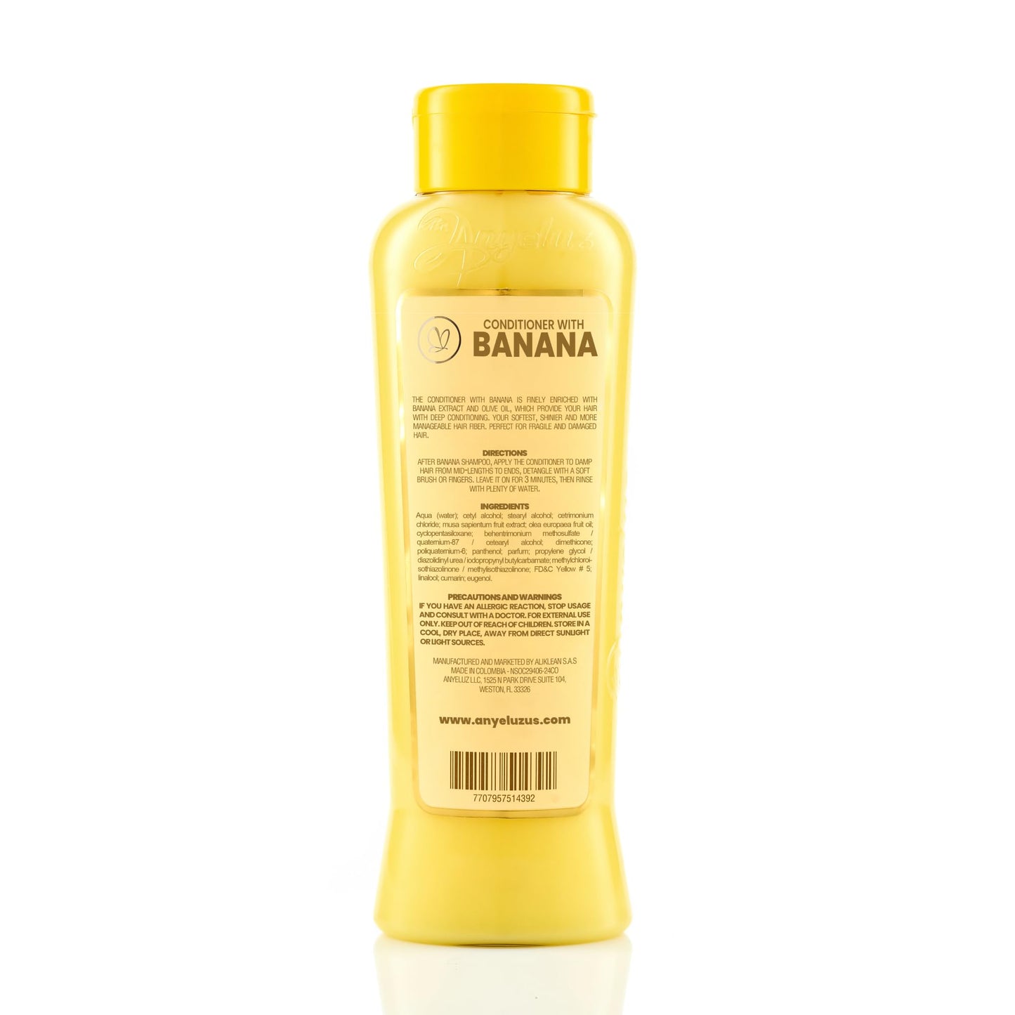 ANYELUZ Banana Conditioner | Deep Conditioning with Olive Oil for Fragile & Damaged Hair