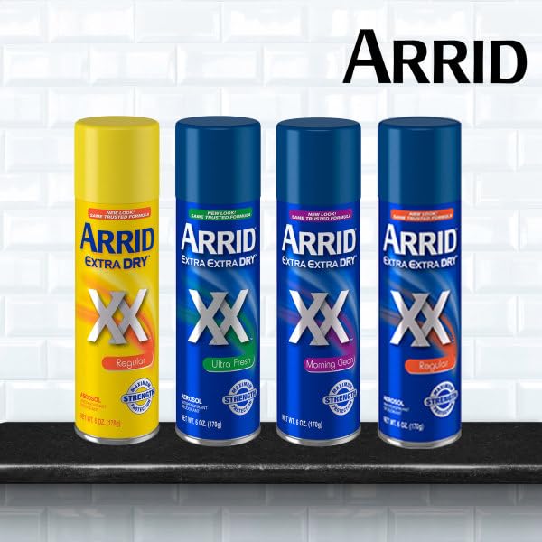 Arrid XX Extra Extra Dry Ultra Clear Aerosol Deodorant – Ultra Fresh, 6 oz x 3