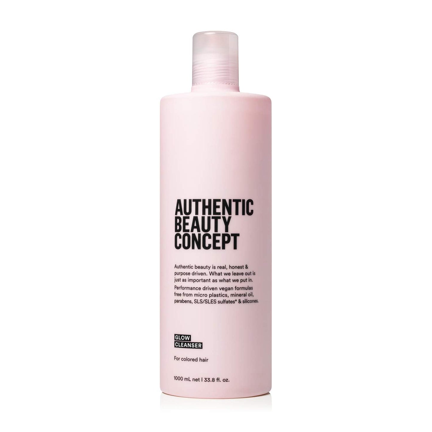 Authentic Beauty Concept Glow Cleanser – Color-Preserving Cleansing Shampoo for Color-Treated Hair | Vegan & Sulfate-Free | 33.8 fl oz