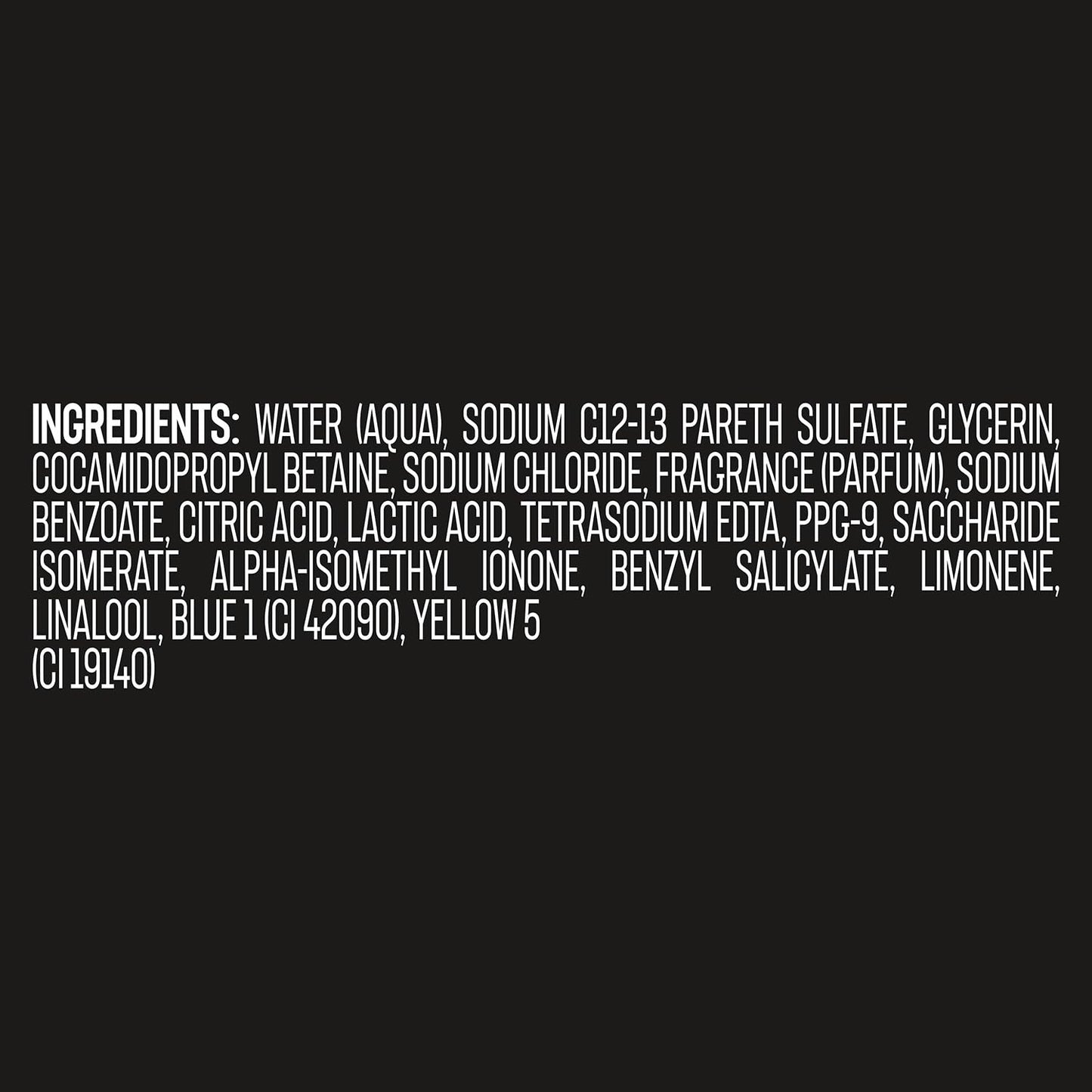 AXE Men's Body Wash Black 3-Pack – 3-In-1 Body, Face & Hair Wash, Frozen Pear & Cedarwood