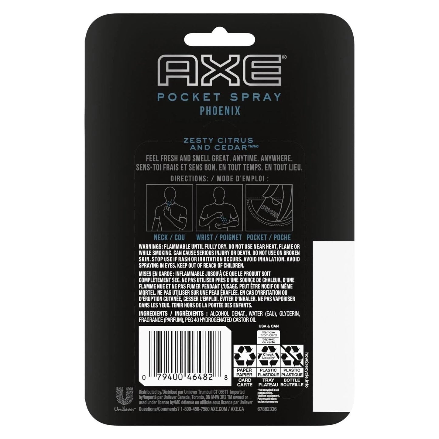 AXE Phoenix Pocket Body Spray – 0.57 oz Travel-Ready Men’s Fragrance