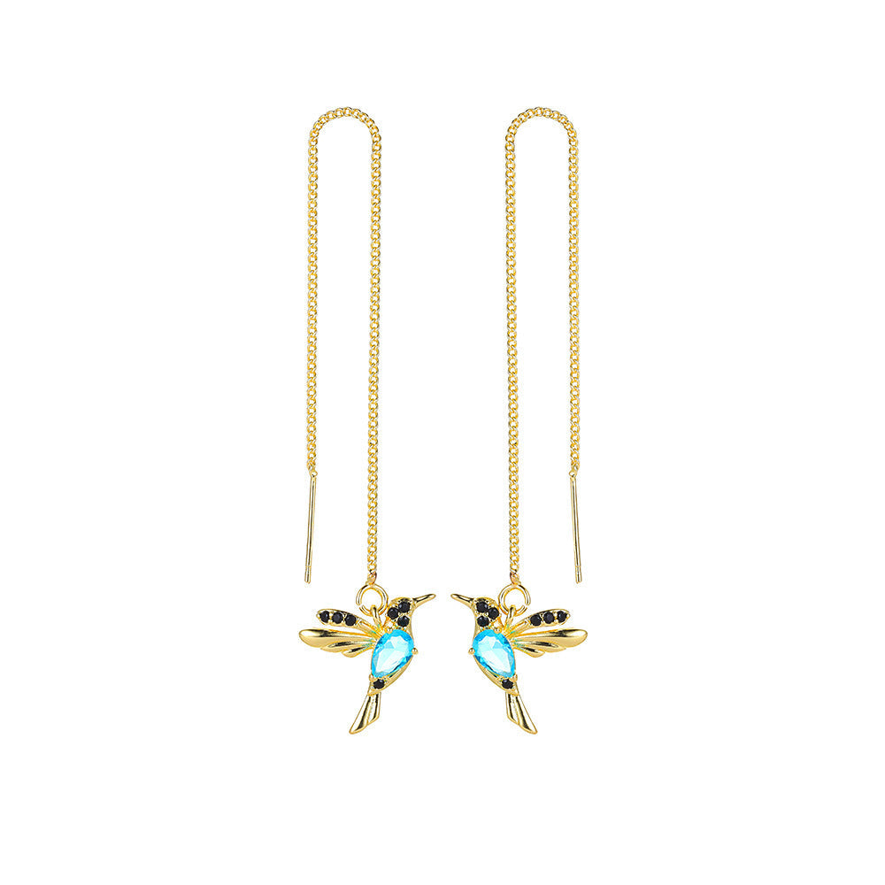 Hanging Hummingbird Earrings