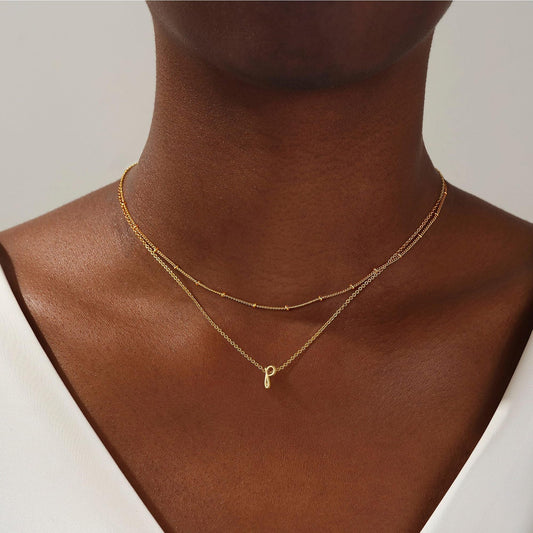 A-Z Multi-Layer English Alphabet Necklace