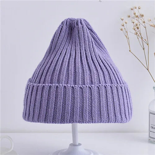 Baby & Toddler Ribbed Knit Beanie Hat, Soft Winter Cap for Boys & Girls (6M–4Y)