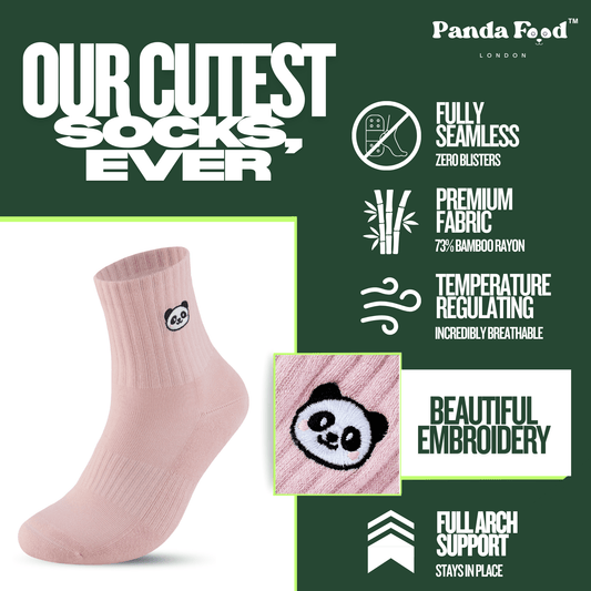 Bamboo Embroidered Animal Socks