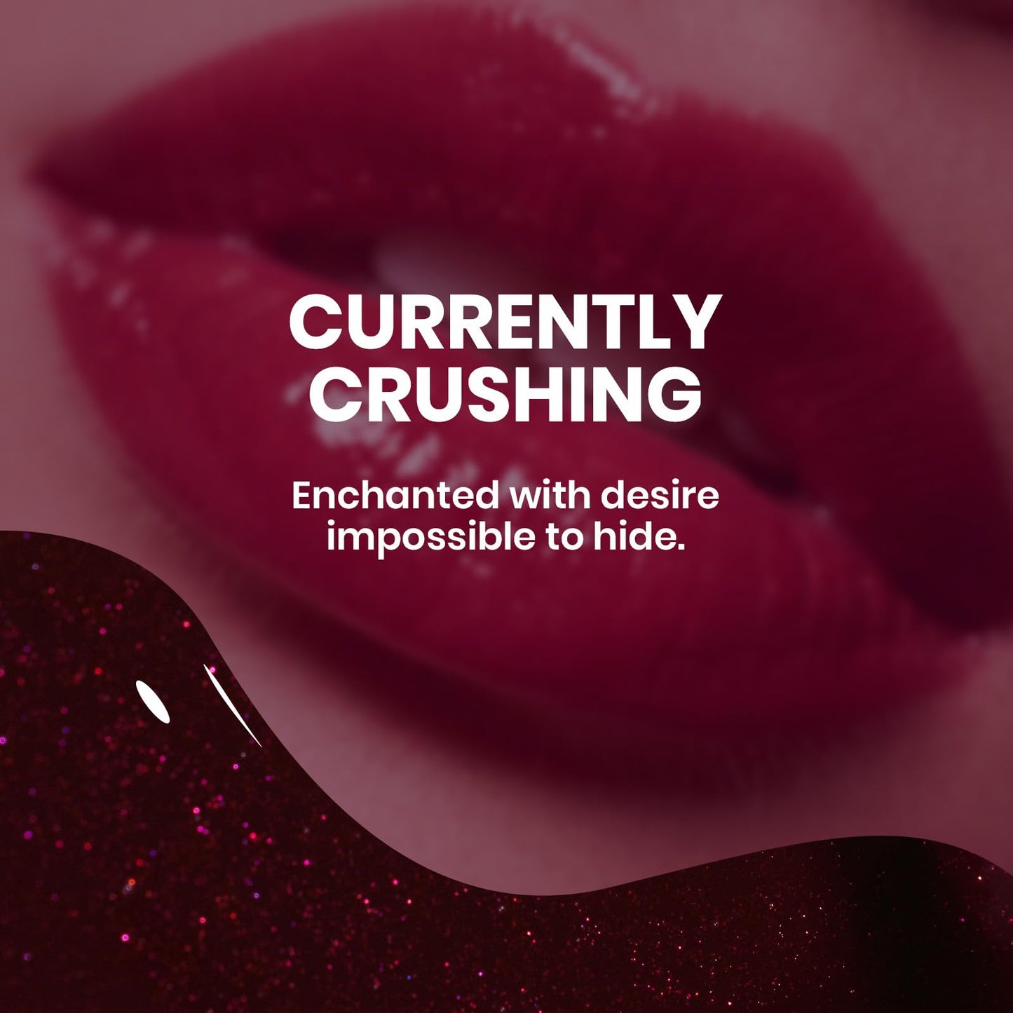 Beetles Pro Dark Purple Gel Nail Polish – Currently Crushing Burgundy Red 20ml | Glitter Plum Shine, UV Lamp Cure Required