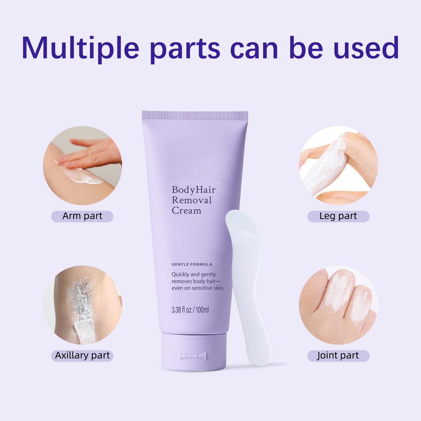 Bership 2-Piece Hair Removal Cream for Sensitive Skin – Gentle Depilatory Formula for Legs, Arms & Bikini