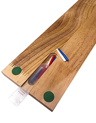 Bicycle 3-Track Color-Coded Wooden Cribbage Board – Portable Patriotic Design