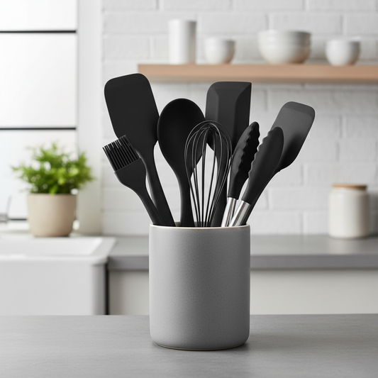 6-Piece Silicone Spatula Set Nonstick Dishwasher Safe Flexible Kitchen Utensils