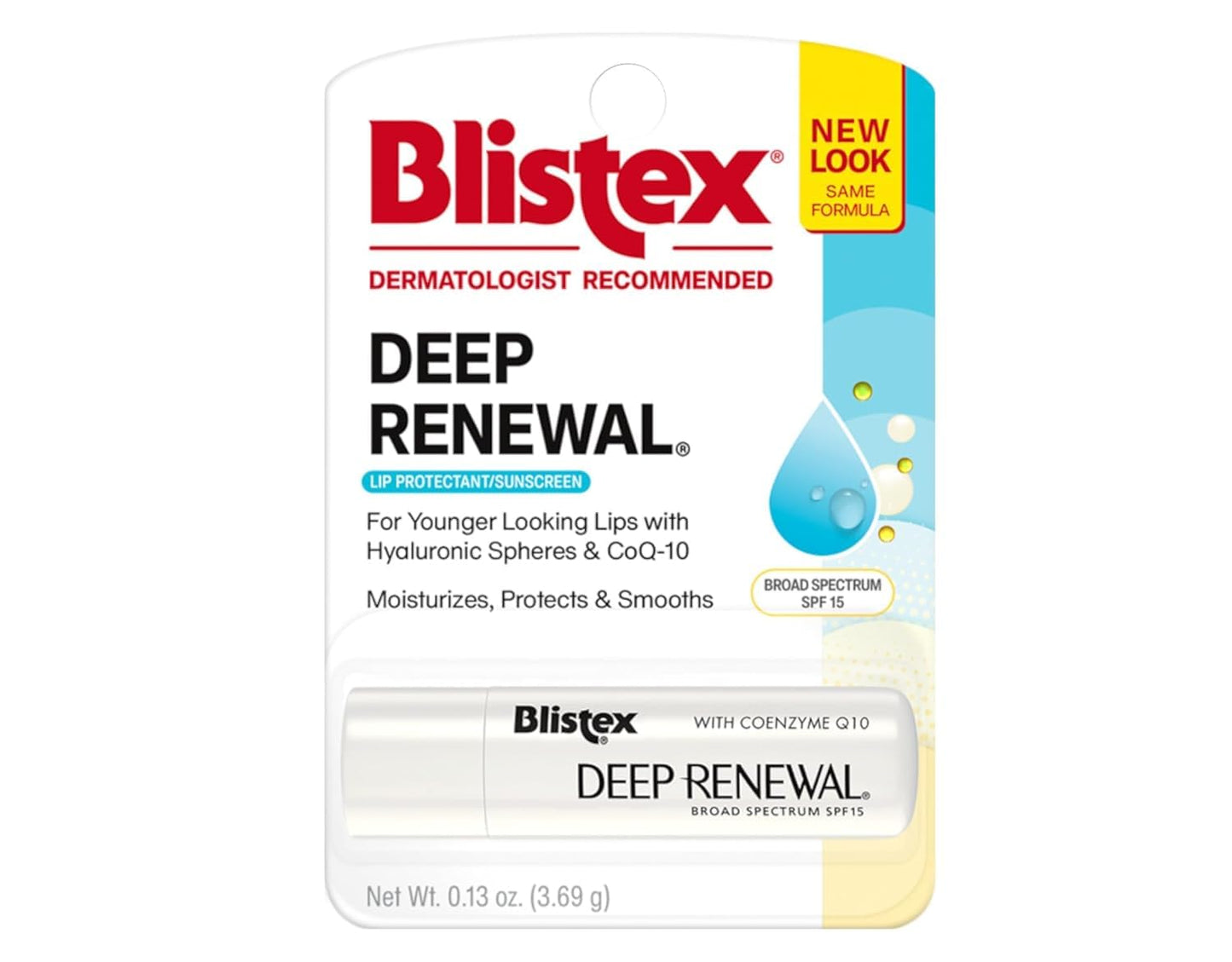 Blistex Deep Renewal Lip Protectant Balm SPF 15 — 4 × 0.13 oz