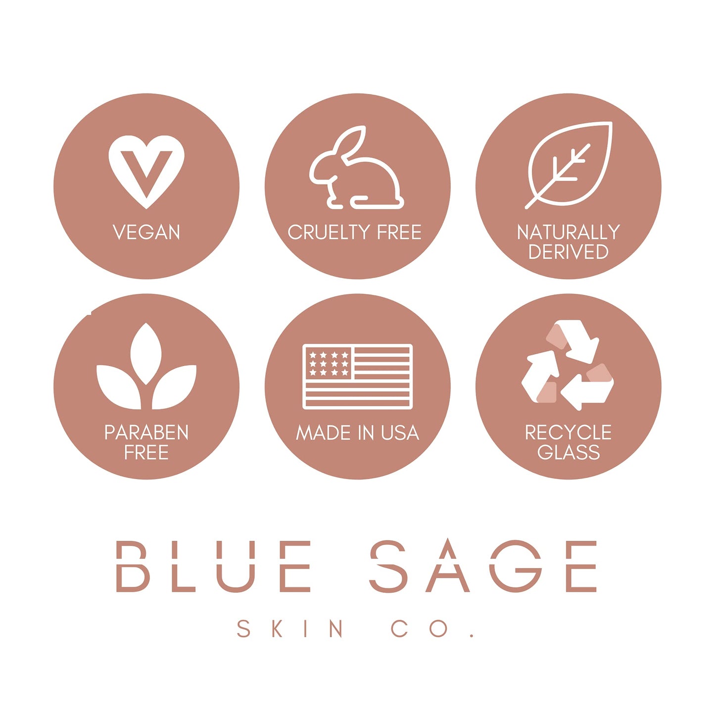 Blue Sage Vitamin C + Rosehip Glow Up Daily Facial Serum | Hydration, Brightening & Gentle Exfoliation