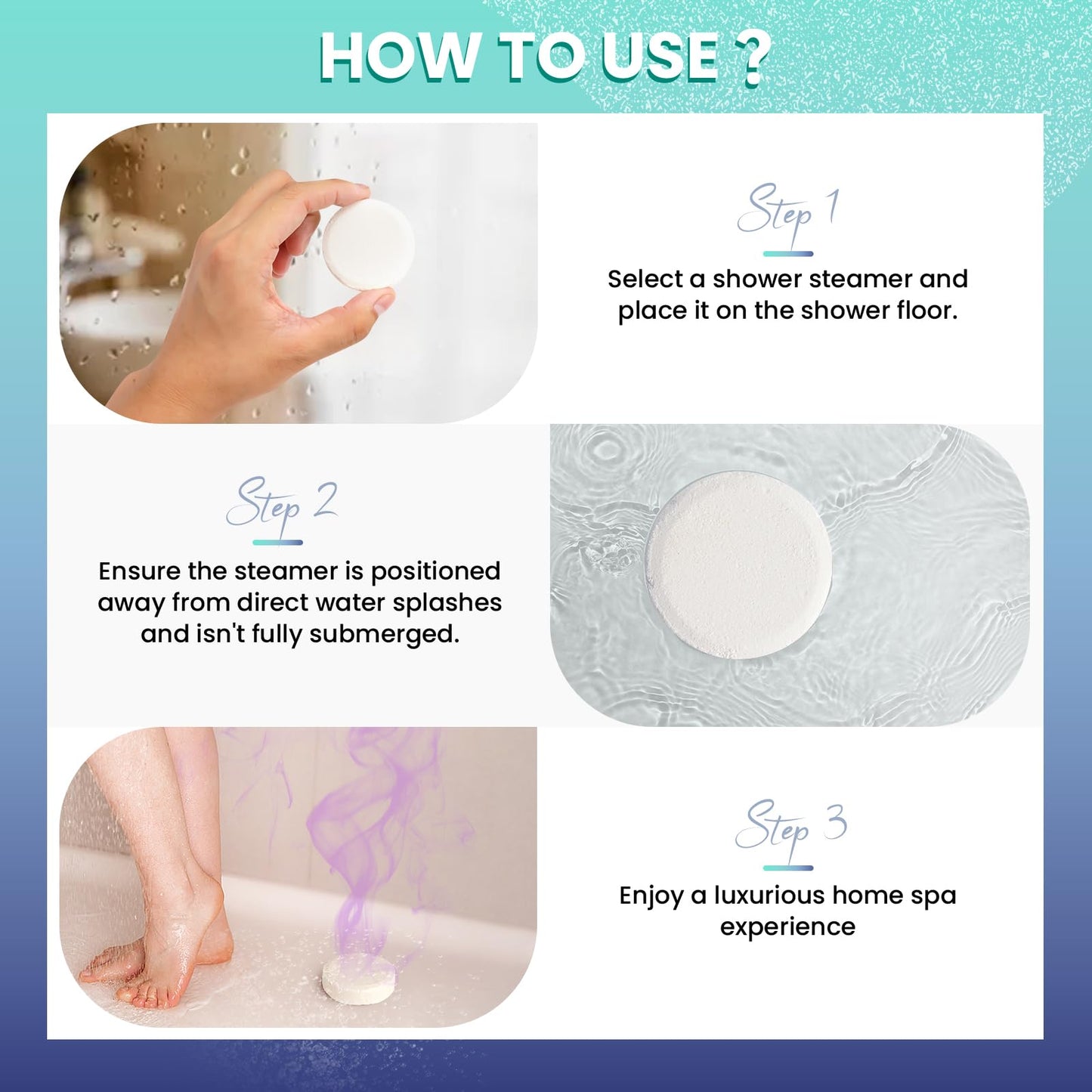 BodyRefresh Shower Steamers 8-Pack | Aromatherapy for Relaxation & Self-Care