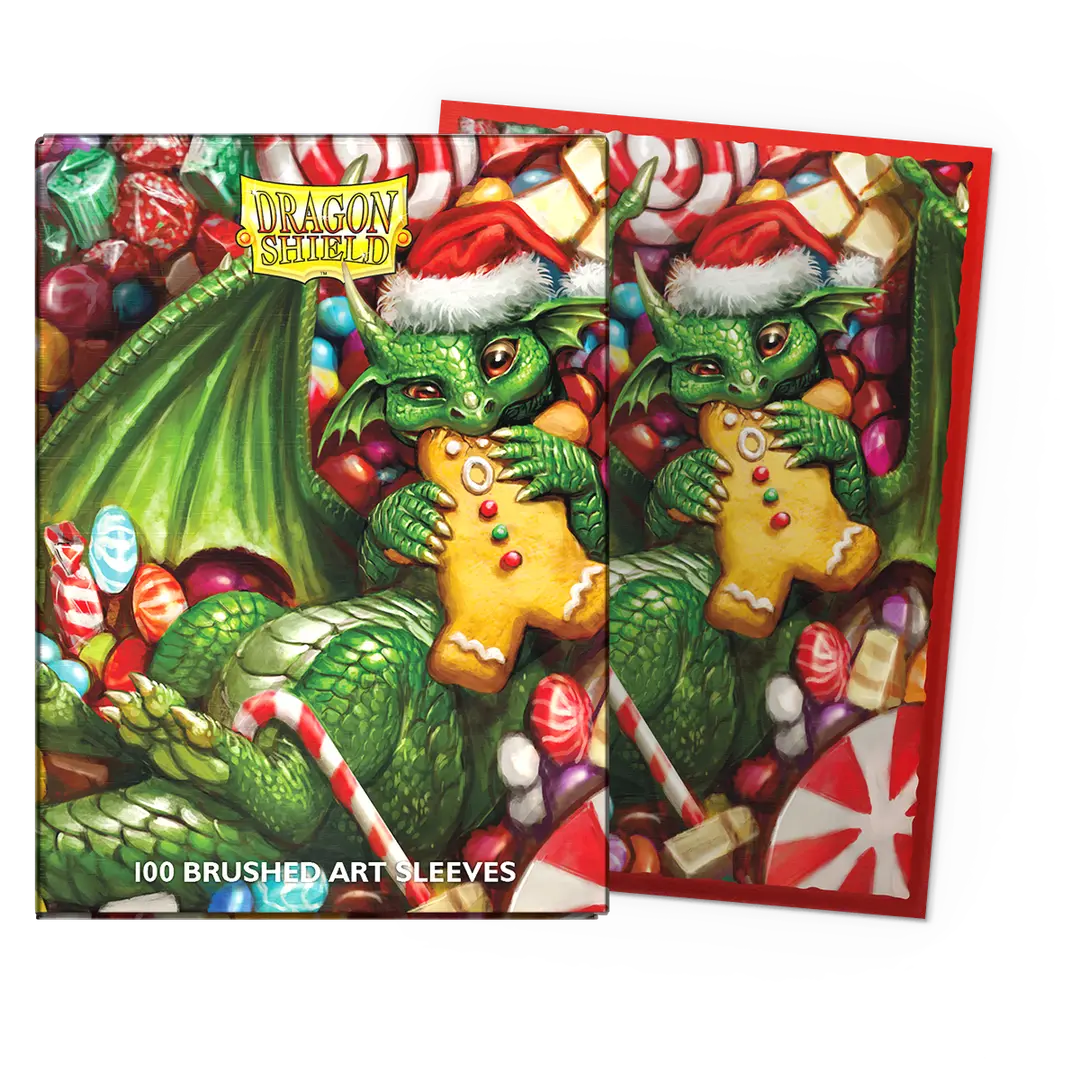 Dragon Shield - Brushed Art Standard Size Sleeves 100pk - Christmas 2024