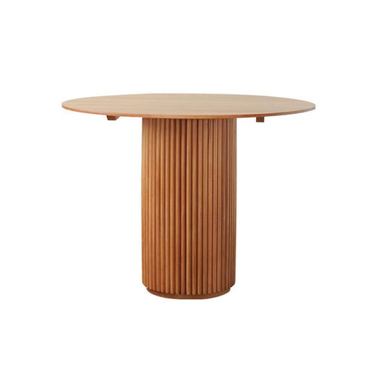 Cane Round Dining Table, Oak
