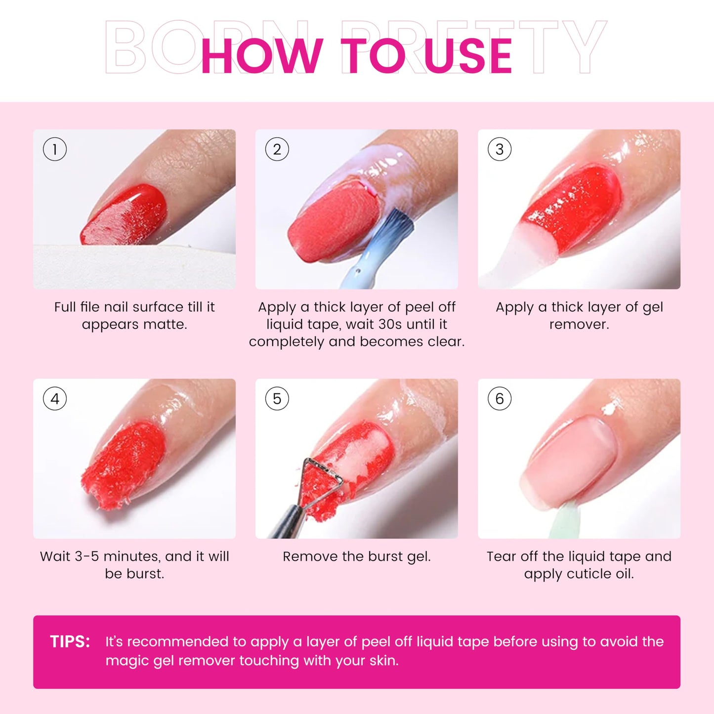 CARMEIN Gel Nail Polish Remover Set — Gentle, Fast Gel Removal Kit