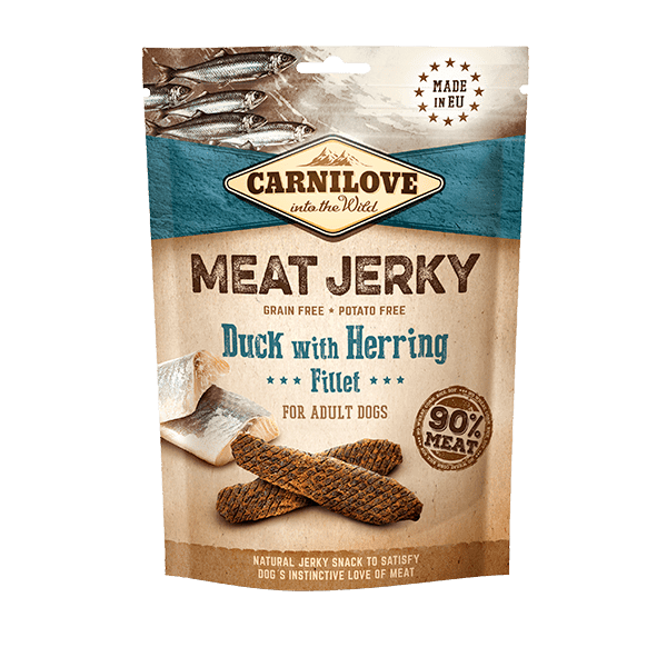Carnilove Duck with Herring Fillet Meat Jerky Dog Treats