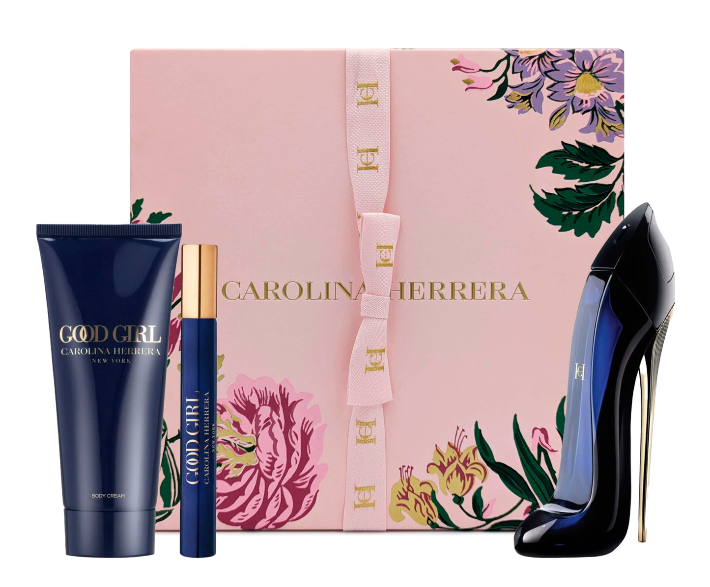 Carolina Herrera Good Girl 3-Piece Gift Set for Women – EDP 2.7 oz + Body Lotion 3.4 oz + Mini EDP 0.3 oz