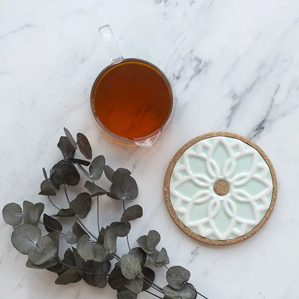 Ceramic Hot Pot Stand Elvira - Mint