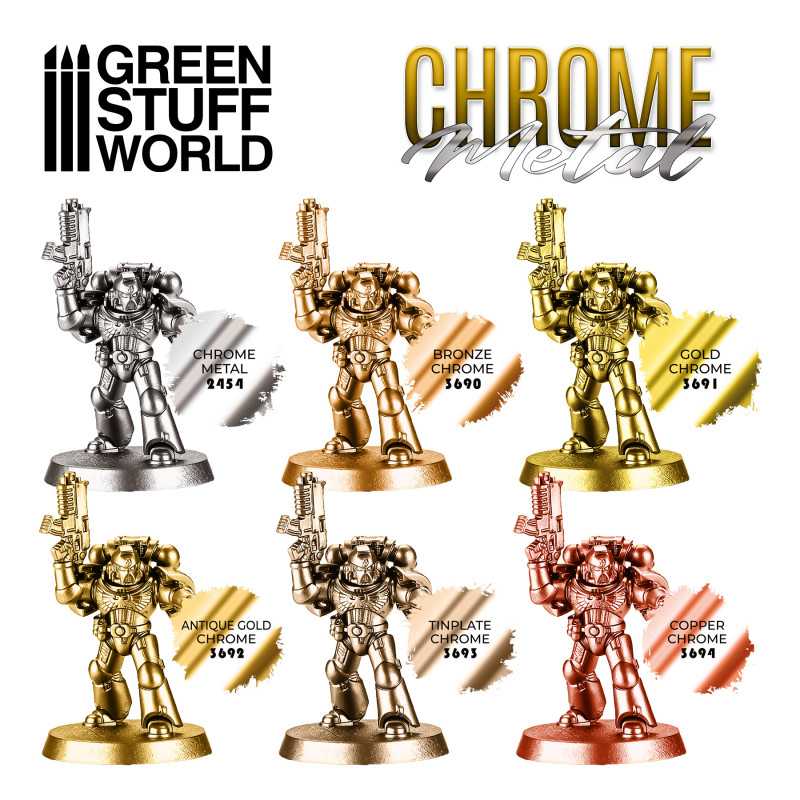Green Stuff World Chrome Metal Paint 17ml