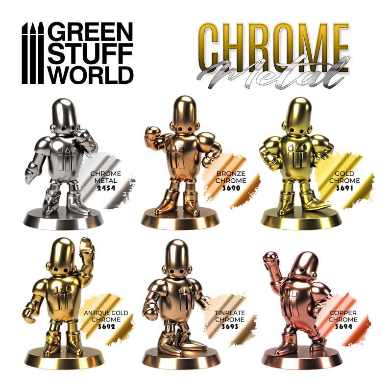 Green Stuff World Chrome Metal Paint 17ml