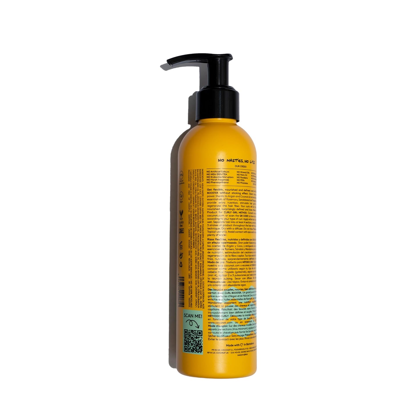 COCUNAT 3 Curl Booster - Defining Gel for Frizz-Free, Deeply Moisturized Curls | Silicone Free 8.5 fl oz