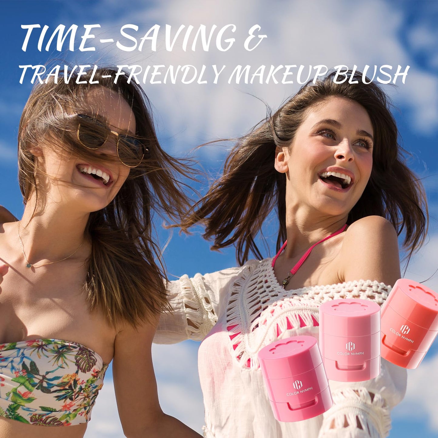 Color Nymph Liquid Blush Trio – Hydrating, Long-Lasting Stamp Blush for Cheeks & Lips