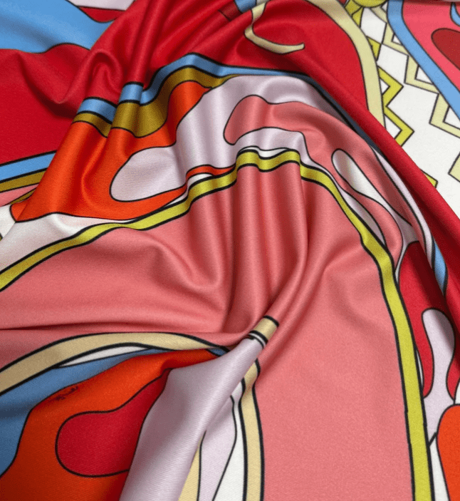 Colorful Abstract Pattern Fabric Custom Printed by the Metre
