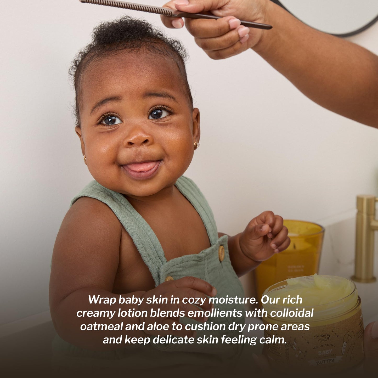 Cristina's Curls Nourishing Baby Hair and Body Butter – Rich Whipped Moisture for Skin and Strands