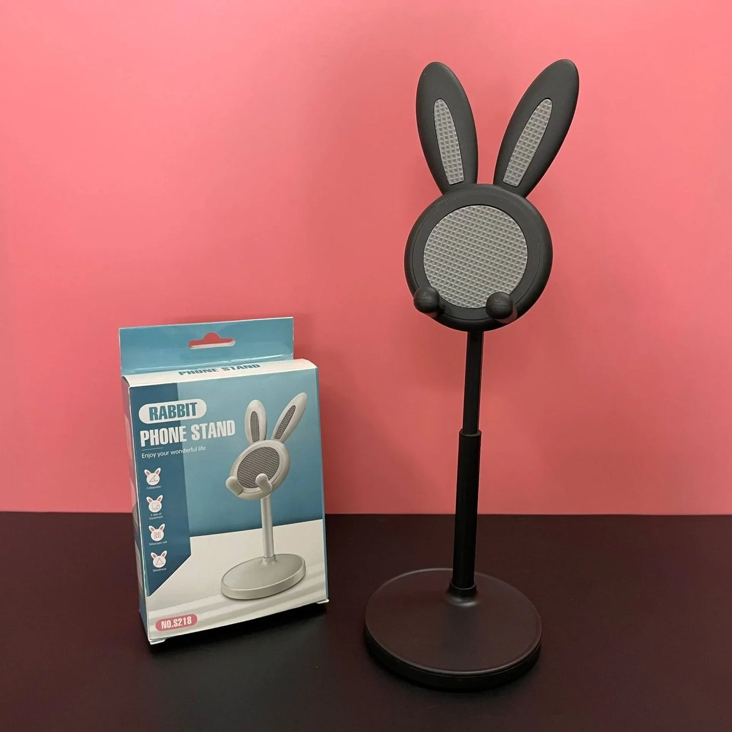 Cute Rabbit Mobile Phone Stand – Adjustable Desktop Holder